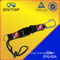 Lanyard Clip With Carabiner Metal Ring Clips